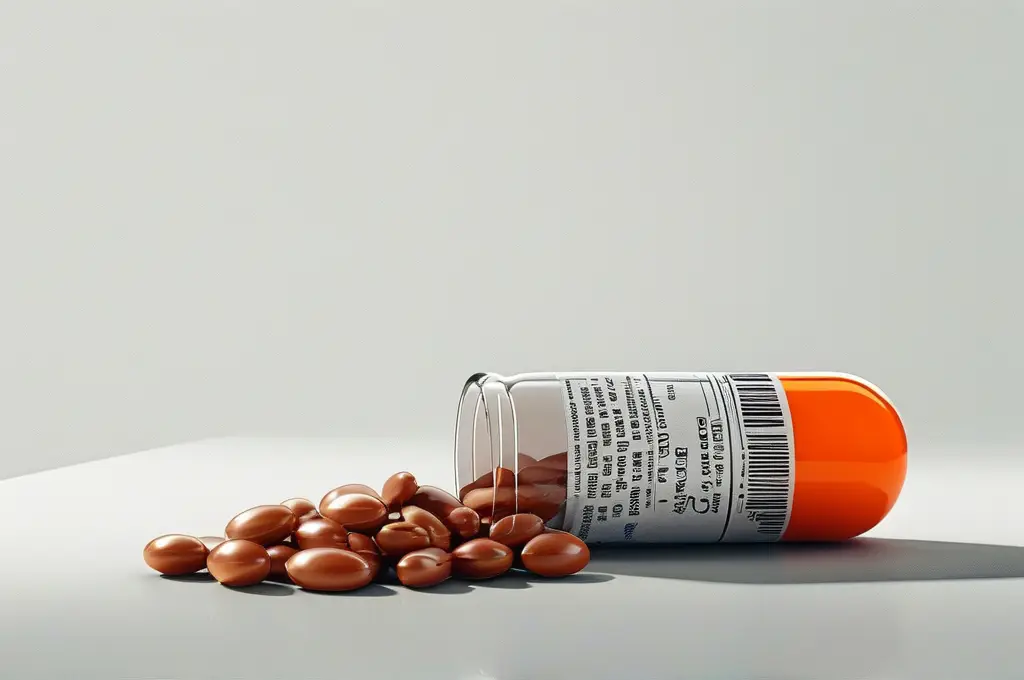 Prescription drug education – bottle and pills representing the dangers of medication misuse
