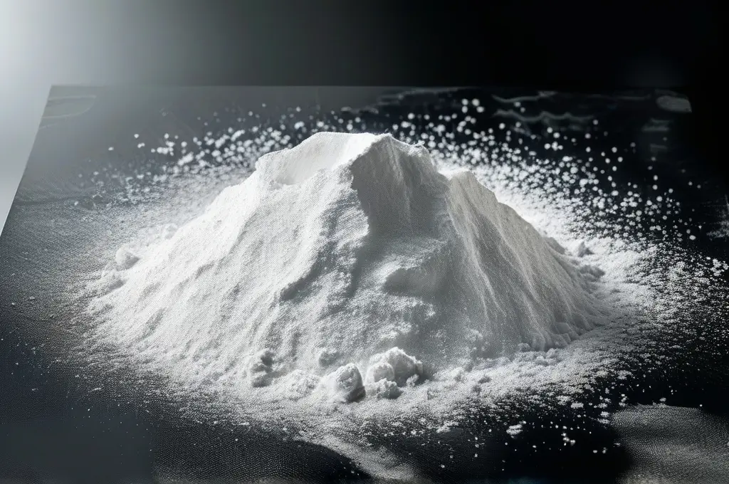 Cocaine drug awareness – pile of white powder representing the risks of use