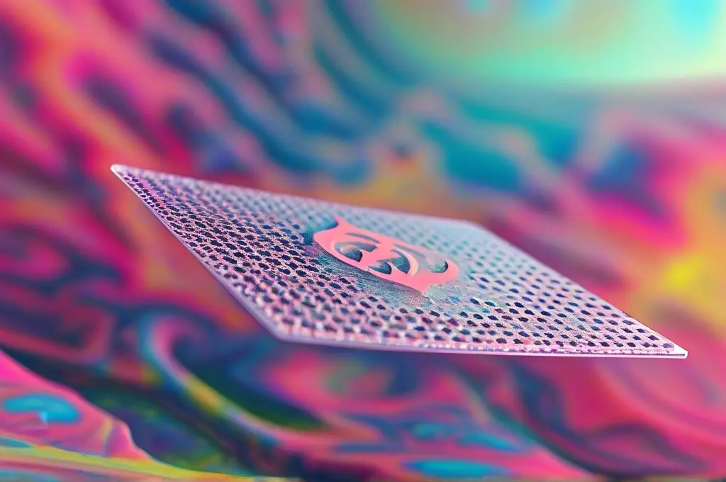 LSD drug education – vibrant blotter image representing hallucinogenic effects