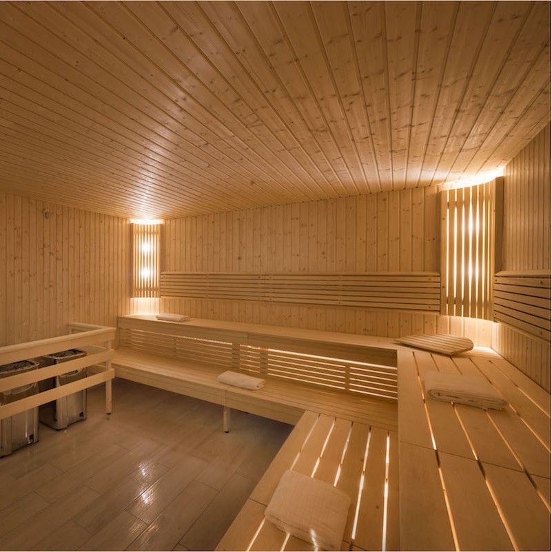 Interior of a sauna used in Narconon's New Life Detoxification program.