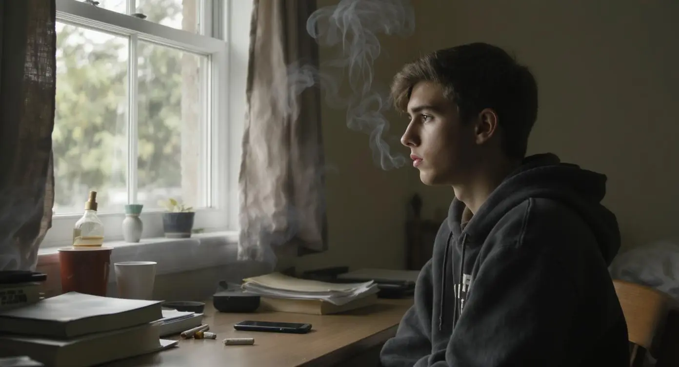 Adolescent care experimentează efectele marijuanei și se întreabă dacă marijuana este într-adevăr un drog ușor