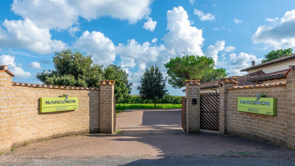 Narconon Argo rehabilitation center in Rome, Italy, surrounded by lush gardens and offering a calm environment for addiction recovery