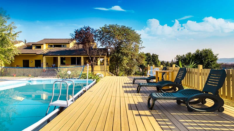 Narconon Alfiere rehabilitation center in Italy, located near the Adriatic coast with swimming pool, fitness center, and tranquil surroundings